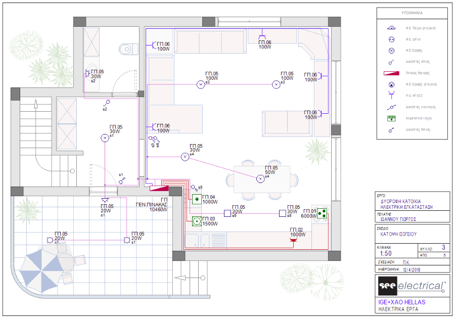 Ηλεκτρολογικό Σχέδιο με ΗΥ – HE2α